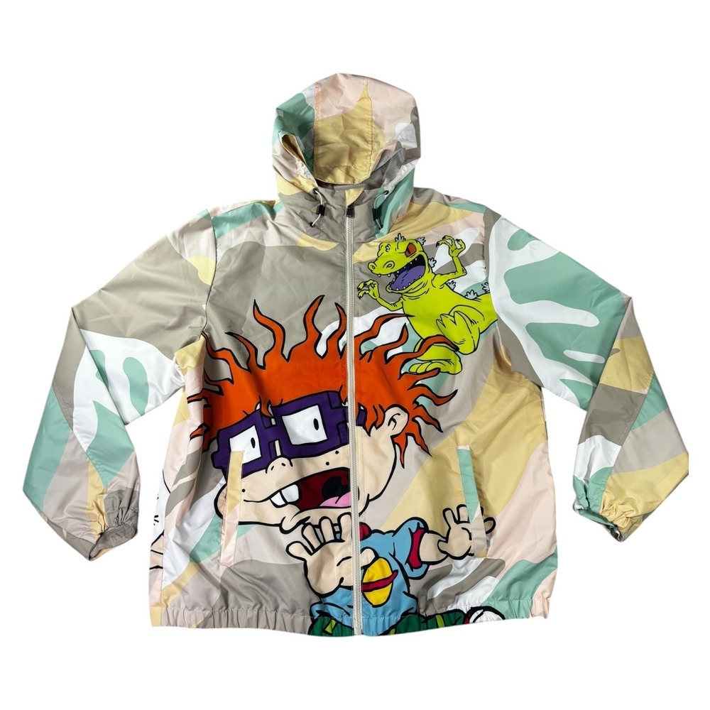 Members Only x Nickelodeon Rugrats Windbreaker Jacket XL Chuckie Reptar Tommy